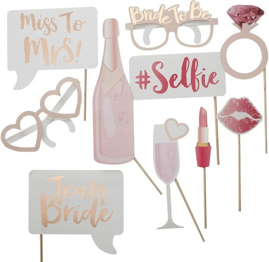 ''team Bride'' Σετ Photobooth