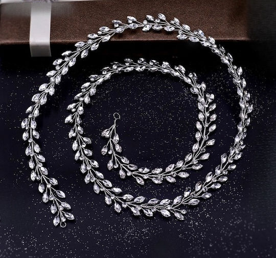 «liza» Crystal Ribbon Ideal for Braiding Hair Length 50cm