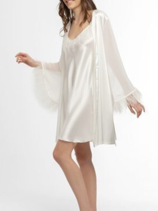 Winter Bridal Women's Robe White