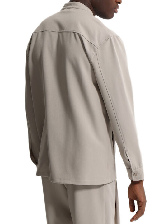 Μακρυμάνικo Overshirt Ecru