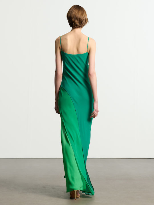 Rochie Maxi De Seara De Vară Jupon Verde