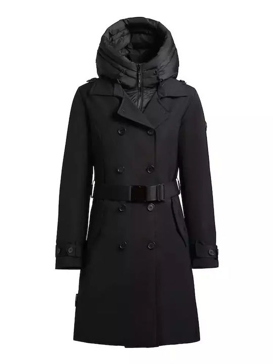 Damen Black Trenchcoat