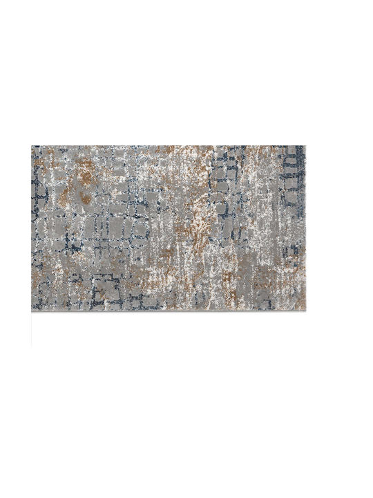 Ns Carpets Teppich Rund Synthetisch,Polyester/Cotton/Leather Grey Navy
