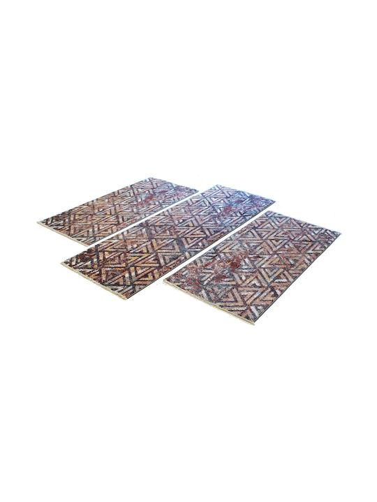 Balsan Mystic Kilvana-s Σετ Μοντέρνα Χαλιά Κρεβατοκάμαρας D.grey Rose P620849 3τμχ