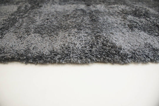 Balsan Soft Shaggy-s Modern Bedroom Rugs Set Anthracite P621172 3pcs