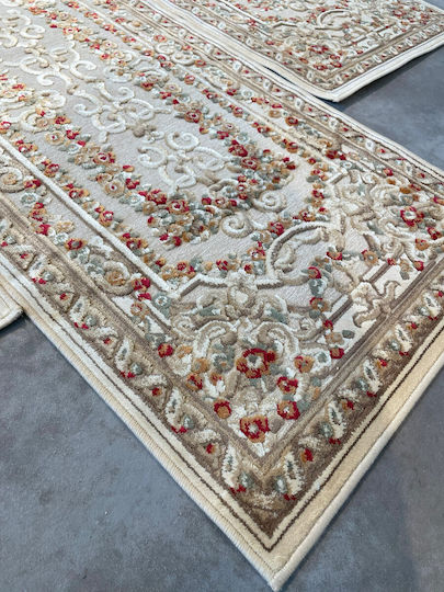 Bekas Carpets Genova Summer Bedroom Rugs Set Beige 38028-636260 3pcs
