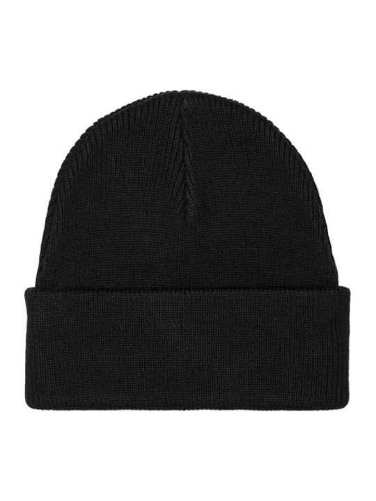 Beanie Männer Beanie mit Rippstrick in Schwarz Farbe