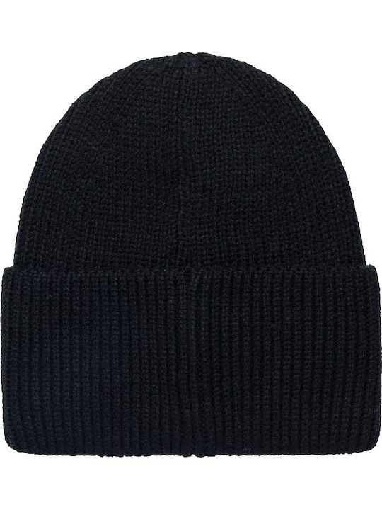 Beanie Γυναικείος Σκούφος Πλεκτός σε Μαύρο χρώμα