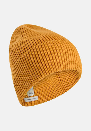 Beanie Unisex Beanie Knitted in Yellow color