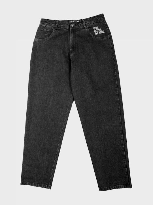Ανδρικό Παντελόνι Τζιν με Relaxed Εφαρμογή Washed Mid