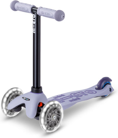 Micro Kids Scooter Mini Deluxe Rock & Go 3-Wheel with Seat Παστέλ Λιλά