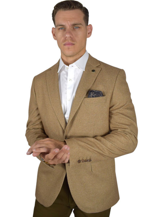 Men's Suit Jacket Beige