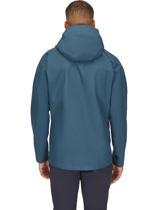 Winter Jacket Hardshell Waterproof and Windproof Blue