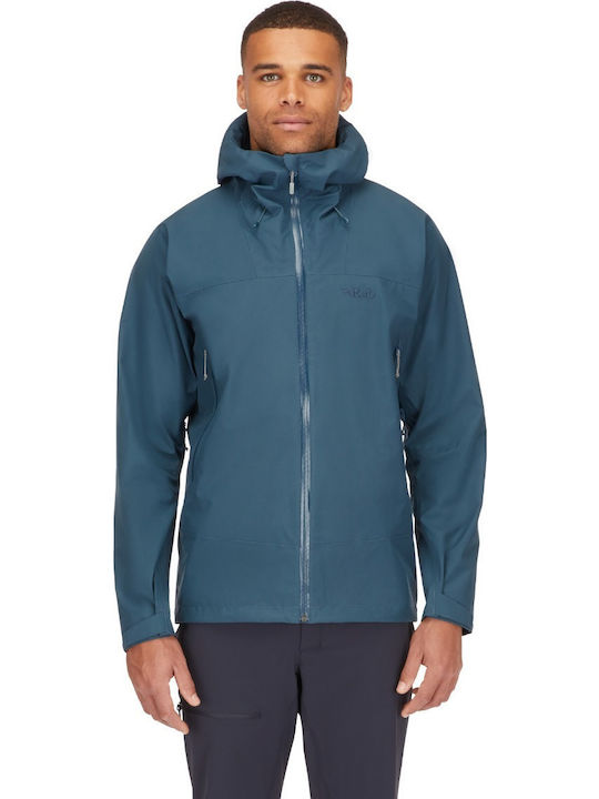 Winter Jacket Hardshell Waterproof and Windproof Blue