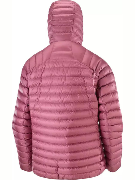Women's for Hiking Puffer Jacket for Winter with Hood Pink
