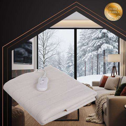 Ruhhy Single Electric Washable Blanket White 65W 80x190cm