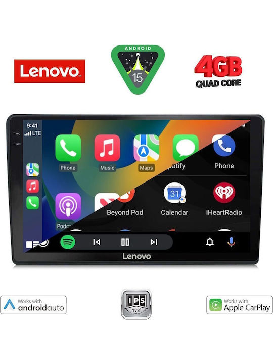 Lenovo Auto-Audiosystem für Alfa Romeo Spinne / Brera 2004-2012 (Bluetooth/USB/AUX/WiFi/GPS/Apple-Carplay/Android-Auto) mit Touchscreen 9"