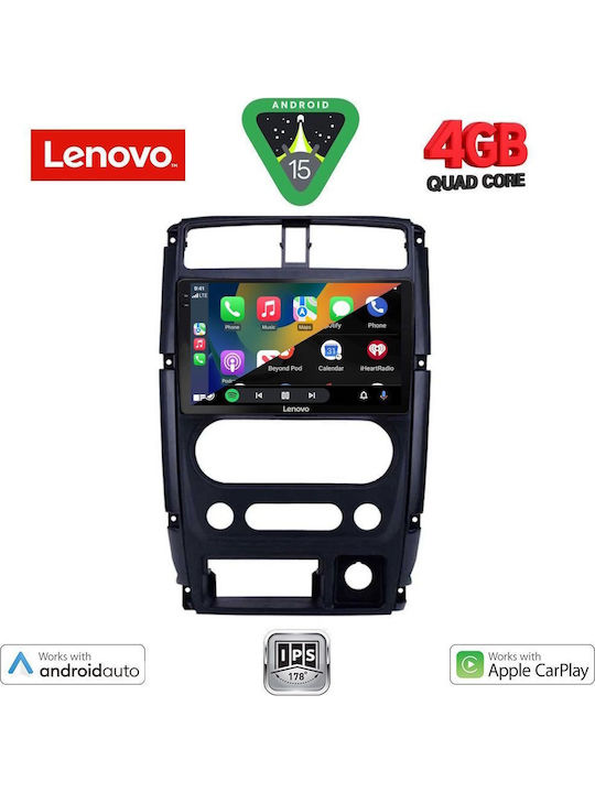 Lenovo Car Audio System for Suzuki Jimny 2007-2017 (Bluetooth/USB/AUX/WiFi/GPS/Apple-Carplay/Android-Auto) with Touch Screen 9"