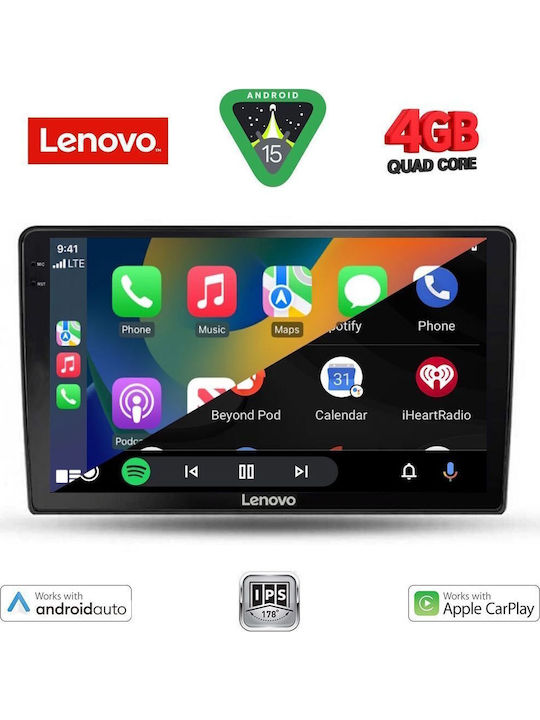 Lenovo Car Audio System for Alfa Romeo Giulietta 2014-2020 (Bluetooth/USB/AUX/WiFi/GPS/Apple-Carplay/Android-Auto) with Touch Screen 10"