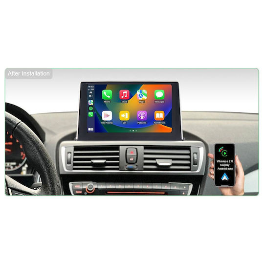 Lenovo Car Audio System for BMW Series 1 2011-2016 (Bluetooth/USB/AUX/WiFi/GPS/Apple-Carplay/Android-Auto) with Touch Screen 9"