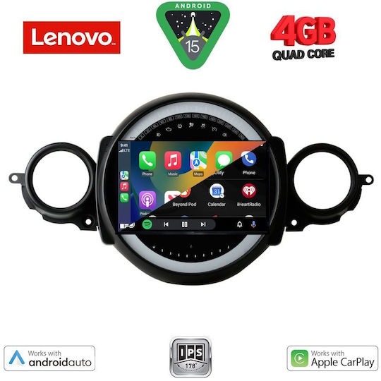 Lenovo Car Audio System for Mini Cooper / Clubman 2011-2013 (Bluetooth/USB/AUX/WiFi/GPS/Apple-Carplay/Android-Auto) with Touch Screen 9"