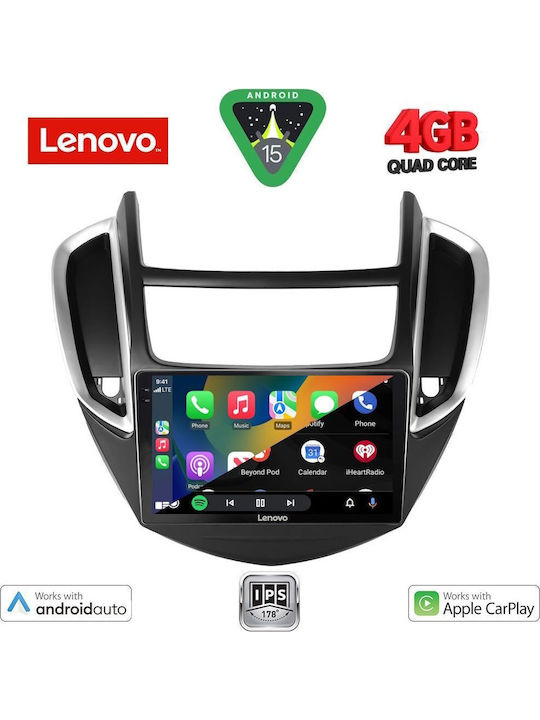 Lenovo Car Audio System for Chevrolet Trax 2014-2022 (Bluetooth/USB/AUX/WiFi/GPS/Apple-Carplay/Android-Auto) with Touch Screen 9"