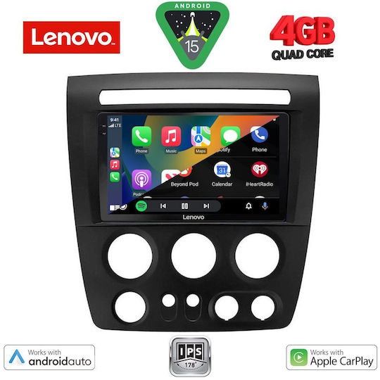 Lenovo Ηχοσύστημα Αυτοκινήτου Hummer H3 2005-2009 (Bluetooth/USB/AUX/WiFi/GPS/Apple-Carplay/Android-Auto) με Οθόνη Αφής 9"