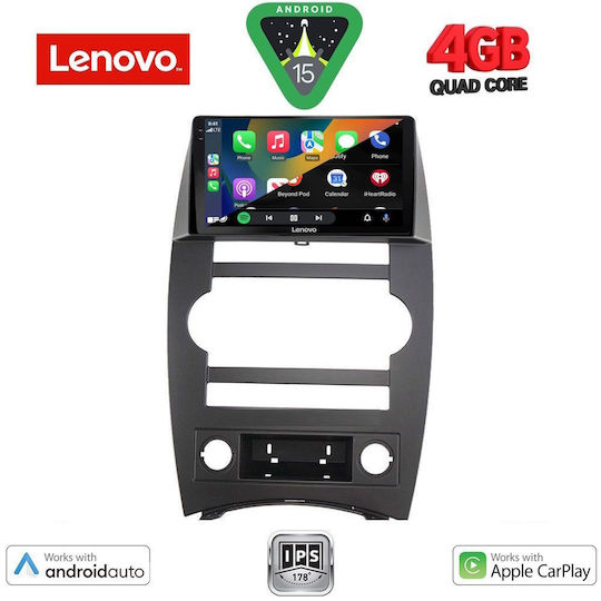Lenovo Ηχοσύστημα Αυτοκινήτου για Jeep Commander 2007-2009 (Bluetooth/USB/AUX/WiFi/GPS/Apple-Carplay/Android-Auto) με Οθόνη Αφής 9"
