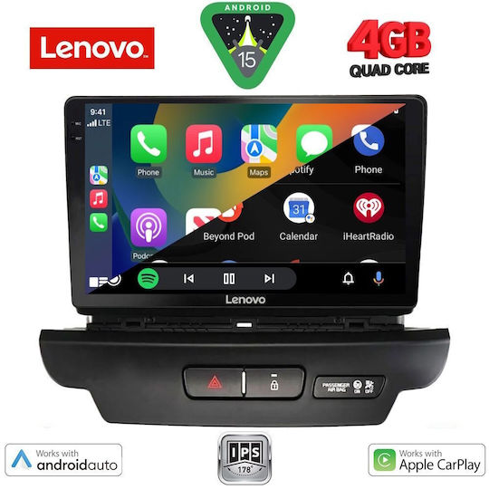 Lenovo Ηχοσύστημα Αυτοκινήτου για Kia Ceed / XCeed 2018-2022 (Bluetooth/USB/AUX/WiFi/GPS/Apple-Carplay/Android-Auto) με Οθόνη Αφής 9"