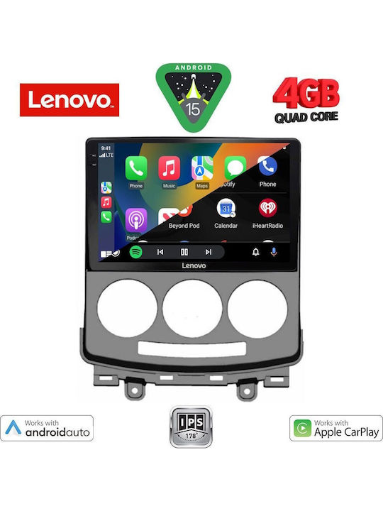 Lenovo Car Audio System for Mazda 5 2004-2010 (Bluetooth/USB/AUX/WiFi/GPS/Apple-Carplay/Android-Auto) with Touch Screen 9"