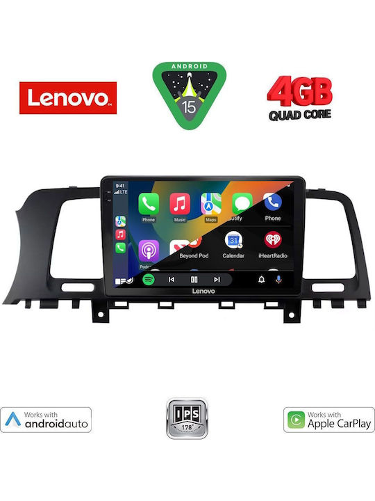 Lenovo Car Audio System for Nissan Murano 2007-2014 (Bluetooth/USB/AUX/WiFi/GPS/Apple-Carplay/Android-Auto) with Touch Screen 9"