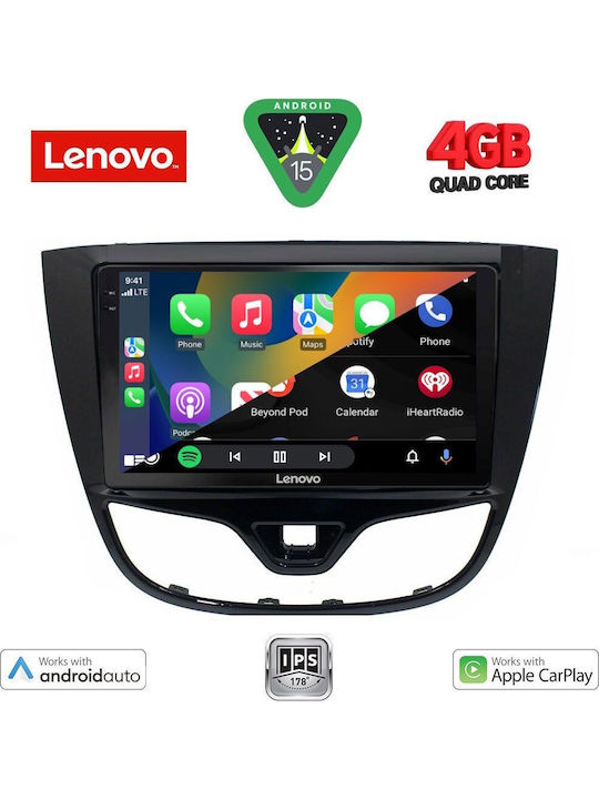 Lenovo Car Audio System for Opel Karl 2014-2019 (Bluetooth/USB/AUX/WiFi/GPS/Apple-Carplay/Android-Auto) with Touch Screen 10"