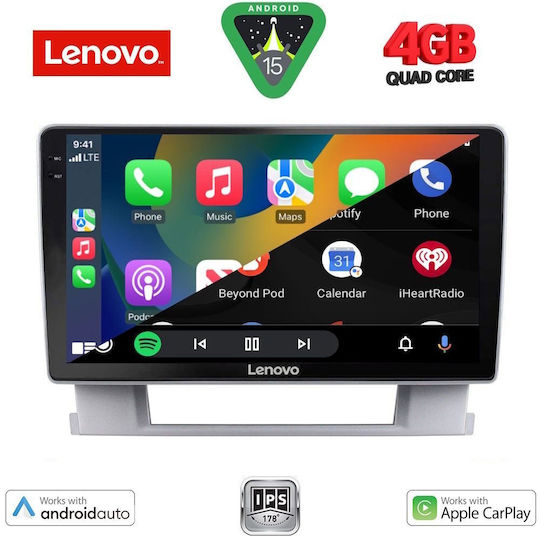 Lenovo Ηχοσύστημα Αυτοκινήτου για Opel Astra 2011-2016 (Bluetooth/USB/AUX/WiFi/GPS/Apple-Carplay/Android-Auto) με Οθόνη Αφής 9"