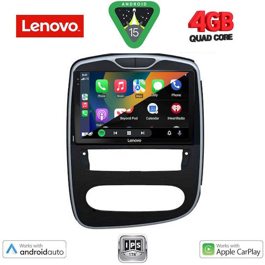 Auto-Audiosystem für Renault Clio 2016-2019 (Bluetooth/USB/AUX/WiFi/GPS/Apple-Carplay/Android-Auto) mit Touchscreen 10"