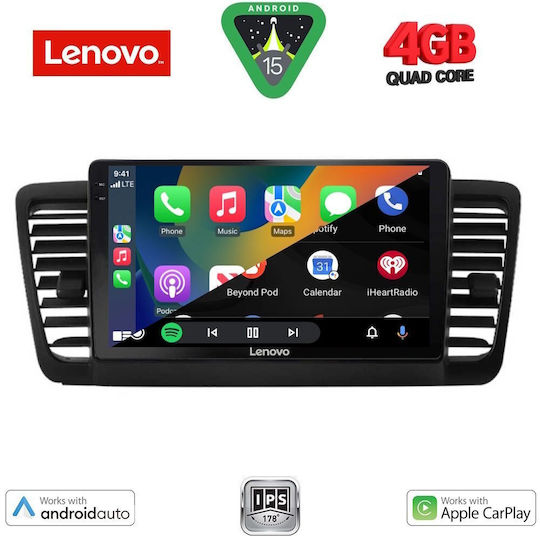 Lenovo Ηχοσύστημα Αυτοκινήτου για Subaru Legacy / Outback 2002-2008 (Bluetooth/USB/AUX/WiFi/GPS/Apple-Carplay/Android-Auto) με Οθόνη Αφής 9"