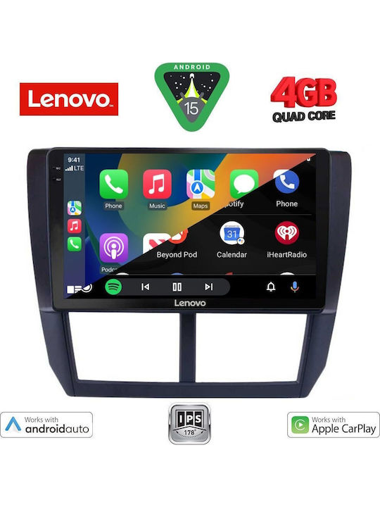 Lenovo Auto-Audiosystem für Subaru Forstwirt / Impreza 2008-2013 (Bluetooth/USB/AUX/WiFi/GPS/Apple-Carplay/Android-Auto) mit Touchscreen 9"
