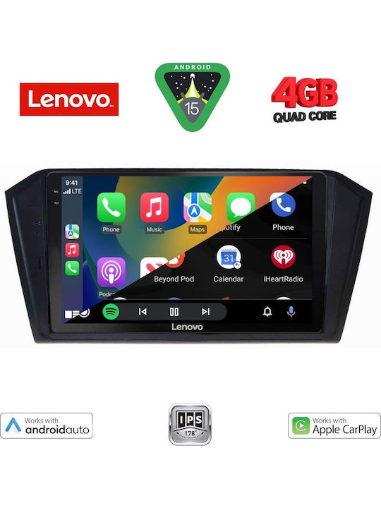 Lenovo Car Audio System for Volkswagen Passat 2016 (Bluetooth/USB/AUX/WiFi/GPS/Apple-Carplay/Android-Auto) with Touch Screen 10"