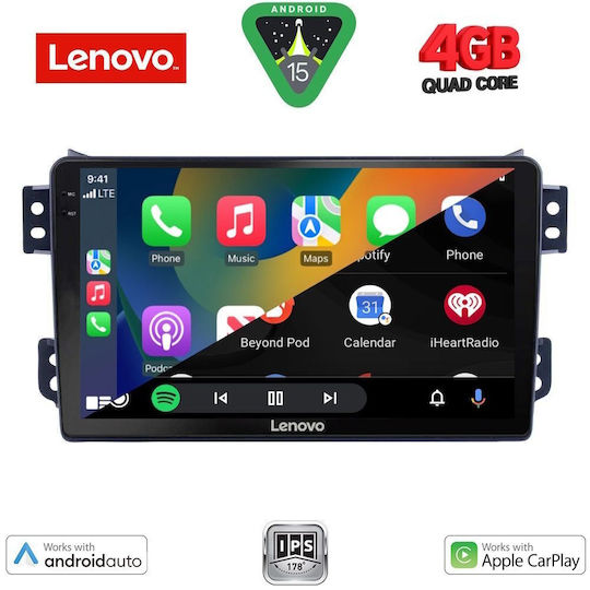 Lenovo Car Audio System for Opel Agila Suzuki Splash 2008 (Bluetooth/USB/AUX/WiFi/GPS/Apple-Carplay/Android-Auto) with Touch Screen 9"