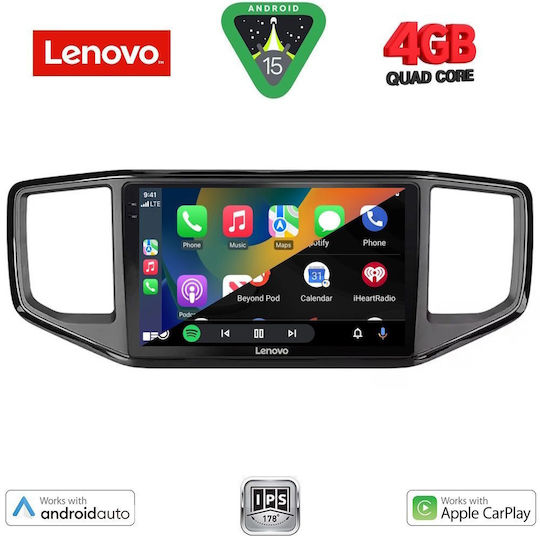 Lenovo Car Audio System for Volkswagen Amarok 2017-2022 (Bluetooth/USB/AUX/WiFi/GPS/Apple-Carplay/Android-Auto) with Touch Screen 9"