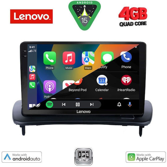 Lenovo Car Audio System for Volvo C30 / S40 2005-2013 (Bluetooth/USB/AUX/WiFi/GPS/Apple-Carplay/Android-Auto) with Touch Screen 9"