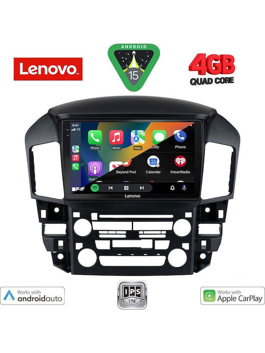 Lenovo Car Audio System for Lexus RX300 1998-2003 (Bluetooth/USB/AUX/WiFi/GPS/Apple-Carplay/Android-Auto) with Touch Screen 9"