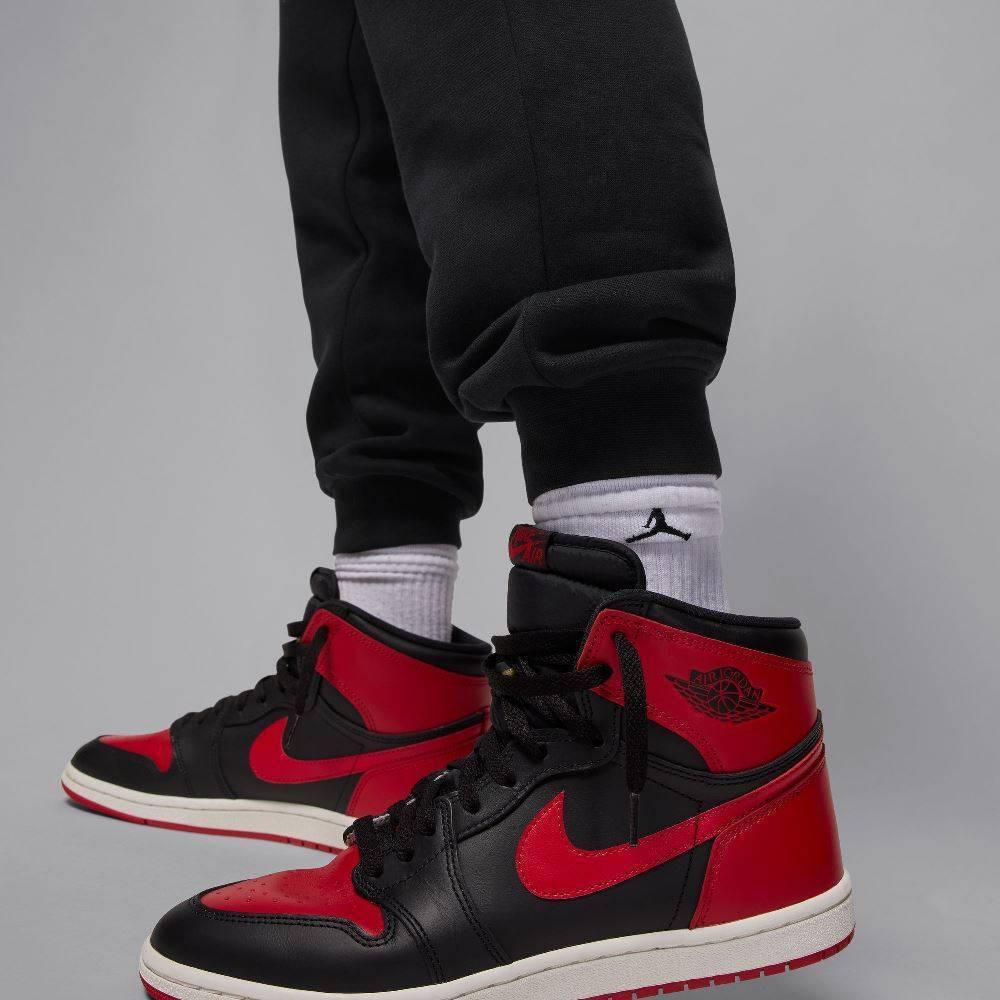 jordan sweatpants black and red