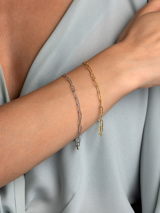 George Art Jewels Дамско Гривна от Сребърен Златно
