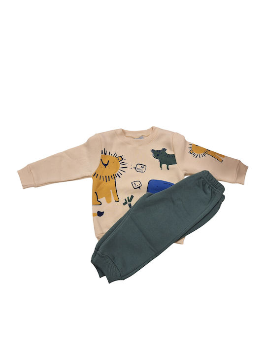 Kinder Sweatpants Set - Jogginganzug Beige 2Stück
