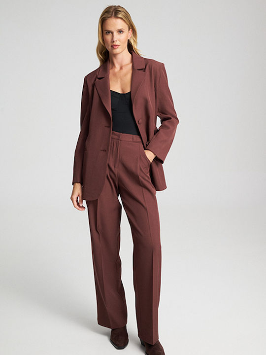 Kendra Dama Tesatura Pantaloni Brick