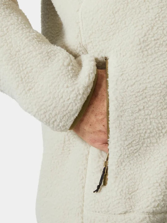 Panorama Pile Block Men's Fleece Cardigan Pelican