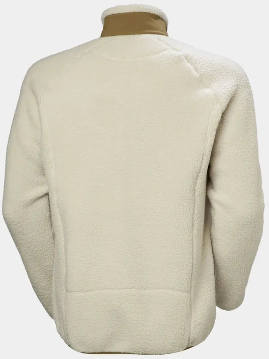 Panorama Pile Block Men's Fleece Cardigan Pelican