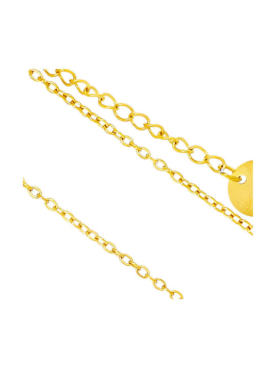 Xryseio Chain Neck made of Stainless Steel Gold-plated