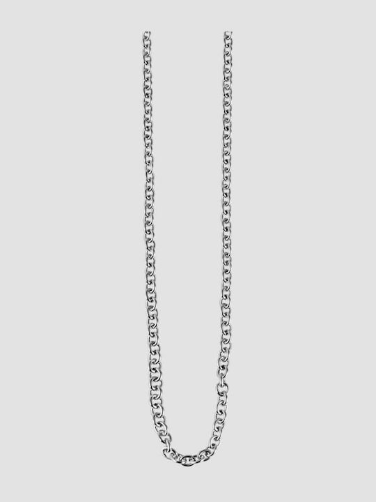 Akzent Kette Nacken aus Stahl Dünn Dicke 2mm und Länge 60cm