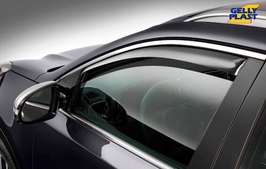 Gelly Plast Σετ Ανεμοθραύστες Μπροστινοί για Renault Captur 5D 2020 2τμχ